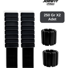 PremiumPort Ayarlanabilir El ve Ayak Bilek Ağırlığı, Siyah, 250 Gr, 2'li Set, Spor ve Fitness
