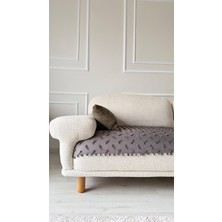 Hisar Home Bohem Çizgili Ponponlu Koltuk Kanepe Çekyat Örtüsü 90X200