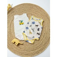 Kolsuz Ikili Bebek Çıtçıtlı Body - RYZEB005 - Sarı - 24 - 30 Ay Sarı