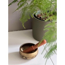 PremiumPort 8 cm Pirinç Tibet Çanağı ve Tokmak Seti, Sıcak ve Geleneksel Sesler