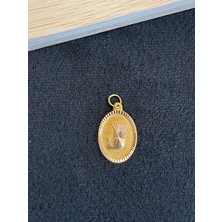 Aida Jewelss 14 Ayar Altın Harfli Kolye Ucu Klasik Model J Harfi Altın Kolye Ucu