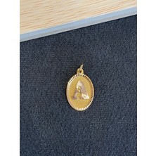 Aida Jewelss 14 Ayar Altın Harfli Kolye Ucu Klasik Model A Harfi Altın Kolye Ucu