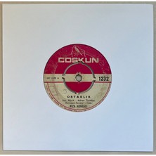 Coşkun Plak Rıza Konyalı Sakın Oğlum - Ortaklık  45 Lik Plak (Orijinal Dönem Baskı)