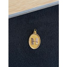 Aida Jewelss 14 Ayar Altın Harfli Kolye Ucu Klasik Model H Harfi Altın Kolye Ucu