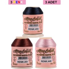 Vexor 3 Adet Altınbaşak Oya ve Dantel Ipi 20 gr - Royaleks - No: 251 - 440 - 455