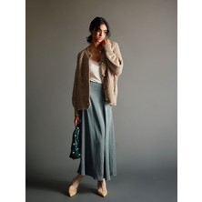 Lc Waikiki Yeni Sezon Beli Fermuarlı Saten Kadın Etek