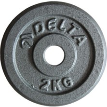 PremiumPort Parlak Gri Döküm Plaka, 25,4 mm Çap, 2 kg x 2 Adet, 4 kg Toplam