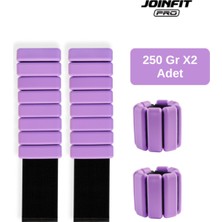 PremiumPort Mor El ve Ayak Bilek Ağırlığı Seti, 2X250 Gr, Ayarlanabilir, Spor & Fitness