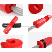 PremiumPort Kırmızı Squat Süngeri Halter Egzersiz Ağırlık Çalışması Tekniği