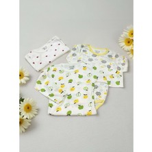 Uzun Kol Üçlü Bebek Çıtçıtlı Body - RYZEB008 - Sarı - 30 - 36 Ay Sarı