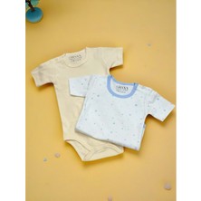 Yarım Kol Ikili Bebek Çıtçıtlı Body - RYZEB007 - Somon - 12 - 18 Ay Somon