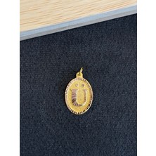 Aida Jewelss 14 Ayar Altın Harfli Kolye Ucu Klasik Model Ü Harfi Altın Kolye Ucu