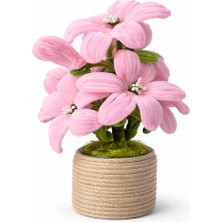 Akın Hediyelik Dekoratif Şönil Yapay Çiçek – Pudra Zarafet