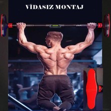 PremiumPort Çok Amaçlı 72-95CM Koridor Kapı Barfiksi Çubuğu, Dayanıklı ve Kullanışlı