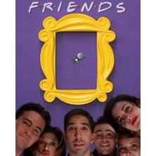 Aryen | Friends Monica Sarı Çerçeve – Dekoratif Kapı Süsü & Masaüstü Çerçeve