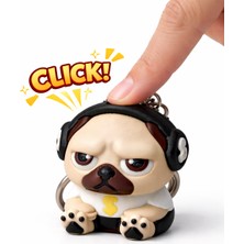 Zeniz Objects Sinirli Ama Sevimli Köpek Figür – Anahtarlık & Masaüstü Obje