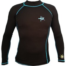 PremiumPort Uzun Kol Likra Spor Tişört, Uv Koruma, Siyah ve Mavi Renk Seçenekleri