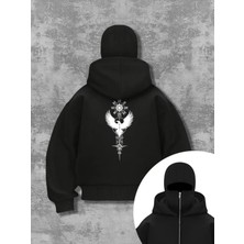 LAYORA Ninja Kapüşonlu Polar Hırka – Unisex – Sıcak ve Yumuşak Kumaş