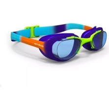 PremiumPort Mavi Turuncu Çocuk Yüzücü Gözlüğü S Boy Şeffaf Camlar