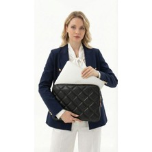 Estrella Paris Laptop Çantası Macbook Air Pro 13 inç Kapitone Caprice Siyah