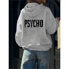 LAYORA Kadınlar Için Psycho Grafik Kapüşonlu Sweatshirt