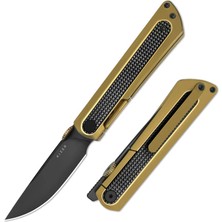 Kizer Quoll | S45VN | Titanium & Zirconium | Brushed | Matte Dlc-Ultra | KI3733A4