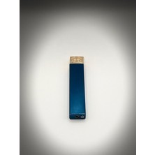 Zera Mavi Renk Ince Uzun Tasarımlı Tekrar Doldurulabilir Model Çakmak