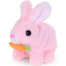 InTrio Pilli Sesli Işıklı Zıplayan Havuçlu Tavşan Oyuncak Beyaz – Yumuşak Dokulu, Sevimli Tasarım