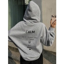 LAYORA Unisex Growth Sırt Baskılı Oversize Kapüşonlu Sweatshirt