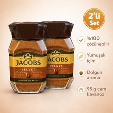Jacobs Velvet %100 Çözünebilir Kahve 2 Adet x 95 G | Yumuşak Içim, Dolgun Lezzet