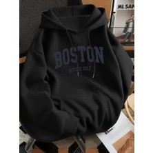 LAYORA Kadin Baskılı Fd Sweatshırt 3iplik Kaliteli Kumaş Oversize Kesim
