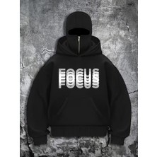 LAYORA Kadınlar Için Gotik Yarış Grafik Baskılı Kapüşonlu Sweatshirt