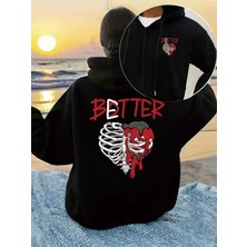 LAYORA Maskeli Ninja Polar Sweatshirt – Termal Rahatlık – Modern Görünüm