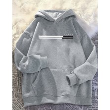 LAYORA Paris Baskılı Oversize Unısex Kapüşonlu Sweatshirt