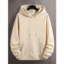 LAYORA Yeni Stil Kapüşonlu Sweatshirt, Ilkbahar, Sonbahar ve Kış Için, Düz Renkler