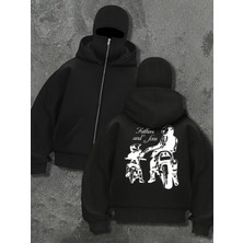 LAYORA Ninja Kapüşonlu Sweatshirt – Kalın Polar Kumaş – Günlük Rahat Kullanım