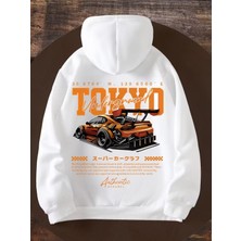LAYORA Tokyo Racing Los Angeles California Genç Kapüşonlu Sweatshirt