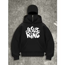 LAYORA Kadınlar Için Gotik Yarış Grafik Baskılı Kapüşonlu Sweatshirt