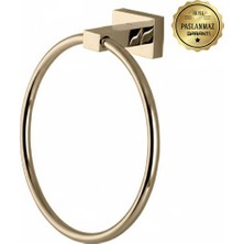 Premium Pirinç Katre Yuvarlak Havluluk Gold