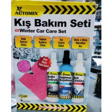 abnturk Kış Bakım Seti,buğu Önleyici 250ML, Yağmur Kaydırıcı 250 Ml, Buz ÇÖZÜCÜ250 Ml, 30X30 Mikrofiber Bez, 4'lü Set