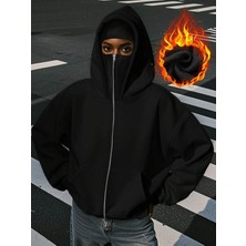 LAYORA Maskeli Polar Hırka – Modern Ninja Tarzı – Kışın Olmazsa Olmazı