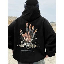LAYORA Ninja Kapüşonlu Sweatshirt – Kalın Polar Kumaş – Günlük Rahat Kullanım