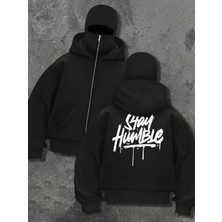 LAYORA Kadınlar Için Gotik Yarış Grafik Baskılı Kapüşonlu Sweatshirt