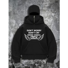 LAYORA Ninja Kapüşonlu Sweatshirt – Kalın Polar Kumaş – Günlük Rahat Kullanım