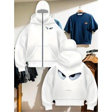 LAYORA Sokak Giyimi Için Bol Kesim Fermuarlı Kazak