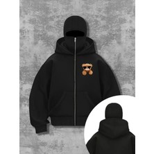 LAYORA Maskeli Polar Hırka – Modern Ninja Tarzı – Kışın Olmazsa Olmazı