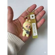 Labubu Oyuncak Anahtarlık Sarı Çanta Aksesuarı Silikon Oyuncak Anahtarlık Figür Çocuk