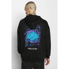 LAYORA Kalın Kumaşlı Baskılı Sweatshirt – Modern ve Şık Görünüm