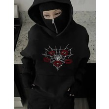 LAYORA Maskeli Ninja Polar Sweatshirt – Termal Rahatlık – Modern Görünüm
