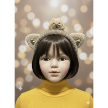 Gülümse Gel 1 Adet Kız Çocuk Capybara Peluş Saç Bandı Toka Kapibara Saç Bantı